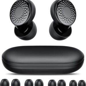 Bouchon D'oreille pour Dormir, Anti-Bruit 45 dB, Bouchons Réutilisables en Silicone Souple et Ergonomiques, 4 Tailles (XS/S/M/L), Adaptés pour Dormir/Voyager/Se Concentrer