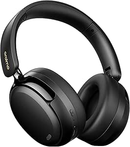 Oraimo BoomPop N Highbrid Active Noise Cancelling Headphones, 65H Playtime 3 EQ Modes Wireless Over-Ear Headphones, Bluetooth 5.4 with Exclusive App, Lightweight