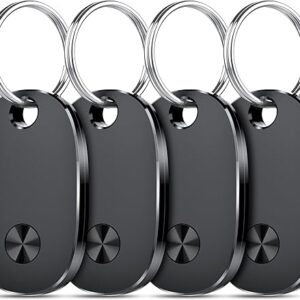 Smart Traceur Lot de 4, Smart Tag Fonctionne avec Apple Find My (iOS Uniquement), Batterie remplaçable