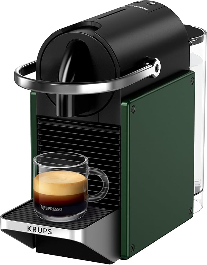 Nespresso Pixie Coffee Pod Machine by Krups, Compact Espresso Maker for Original Pods, 19-Bar High Pressure,