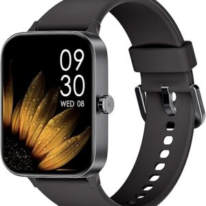 Montre connectées homme femme, 1.95" touch screen Smartwatch avec effectuer/répondre appels, suivi de fitness avec pression artérielle et moniteur de sommeil, 140+ step counter sport pour android ios