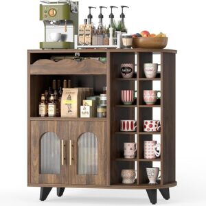 VINCOURNA Küchenschrank, Kaffeeschrank mit Tassenhalter