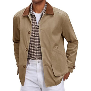 Classic Khaki Cotton Field Jacket