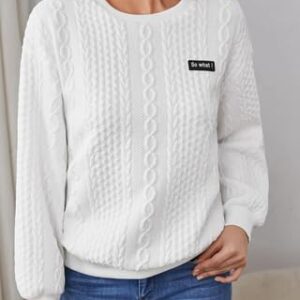 Sweats à col rond et manches longues pour femme