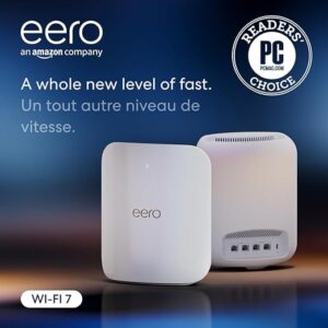 Amazon eero Max 7 mesh wifi system (newest model) - Supports internet plans up to 10 Gbps, Coverage up to 460 m², Connect 500+ devices, 2-pack