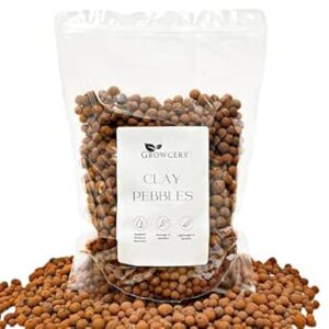 Growcery Premium Clay Pebbles For Plants: Multipurpose Growing Medium for Gardens