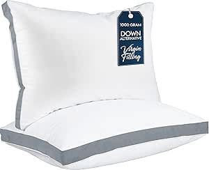 Utopia Bedding Bed Pillows for Sleeping Queen Size (Grey)