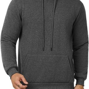 jiehan Mens Hooded Sweatshirt Casual Long Sleeve Fleece Hoodies Drawstring Workout Pullover with Kanga Pocket
