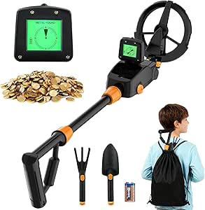 Metal Detector for Kid, Metal Detector with LCD & Sound Indication,