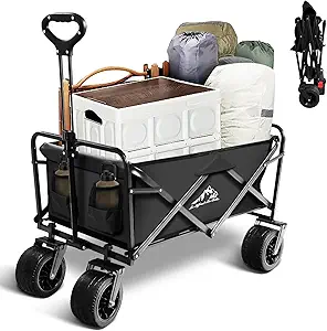 Heavy Duty Collapsible Wagon Cart with Wheels