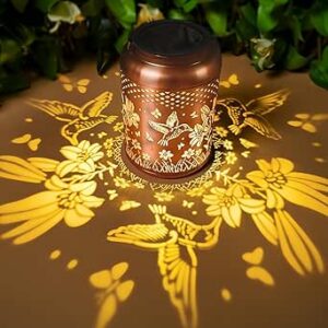 Hummingbird Solar Lanterns Outdoor Garden Decor