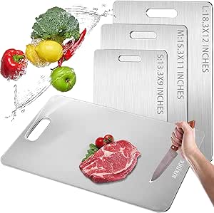 Titanium Cutting Board 2025 New Upgrade 100% Pure Titanium Cutting Boards for Kitchen