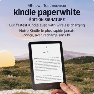 Kindle Paperwhite Signature Edition Essentials Bundle including All-new Kindle Paperwhite Signature Edition (32GB) - Black