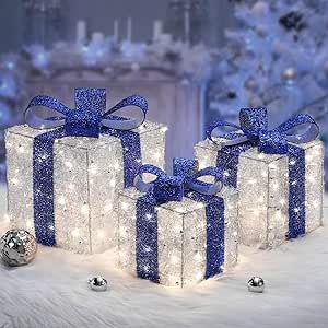 Quntis Christmas Decoration Gift Boxes