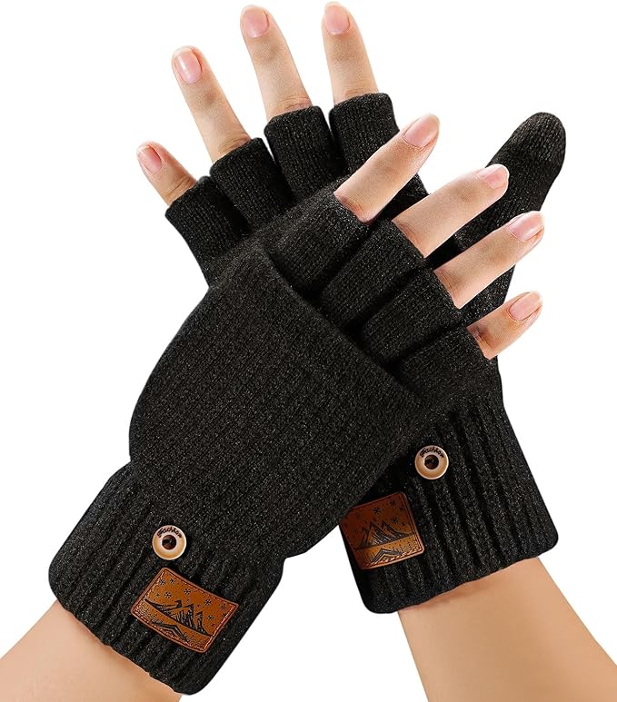 CHENMEI Fingerlose Handschuhe Herren und Damen