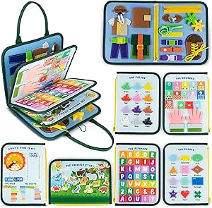 BONNYCO Montessori Busy Board Felt Montessori Educational Games Box