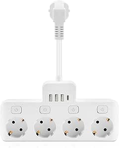 Qingning Steckdosenleiste mit USB