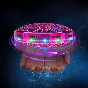 Flying Toy Drone for Kids, 360° Hands Free Motion Sensors Mini UFO Helicopter Toys with LED Light for 6