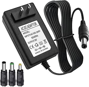 19V AC DC Charger Power Cord Compatible for Eufy RoboVac 11S 12 15C 25C 30C 35C