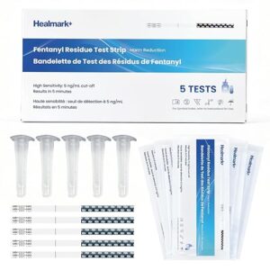 Healmark+ 5 Pack Fentanyl Test Strips for Harm Reduction