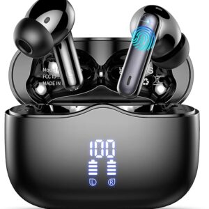 Wireless Earbuds, Bluetooth 5.4 Headphones in Ear with HiFi Stereo Deep Bass