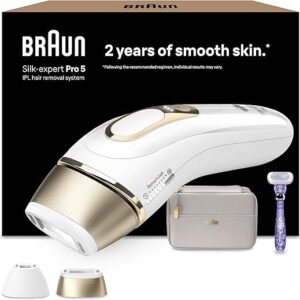 Braun IPL Silk-Expert Pro 5 Hair Removal Device for Permanently Visible Hair Removal