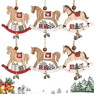 Wooden Rocking Horse Pendants