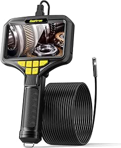 Double Lens Endoscope, zealtron Endoscope with Large Screen 5" IPS, Endoscope Camera