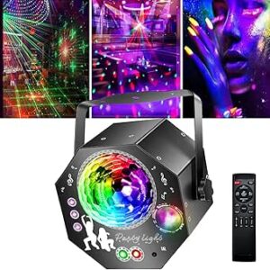 4-in-1 Disco Ball with Motor and Light