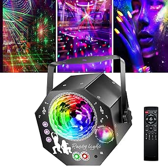 4-in-1 Disco Ball with Motor and Light