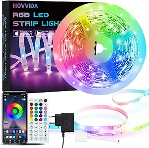 HOVVIDA 5M LED Strip Light, 30 LEDs/Metre