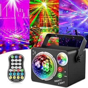 4 in 1 Disco Ball, Music Controlled Disco Party Lamp with Remote Control