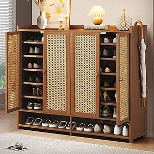 Bamboo Shoe Cabinet