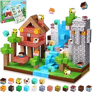 150 Pièces Construction Magnetique Enfant Cube Magnétique