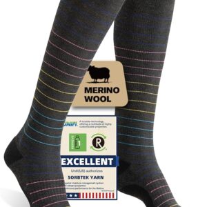 Merino Wool Compression Socks for Women Men