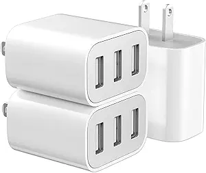 3 USB A Ports Charger Block