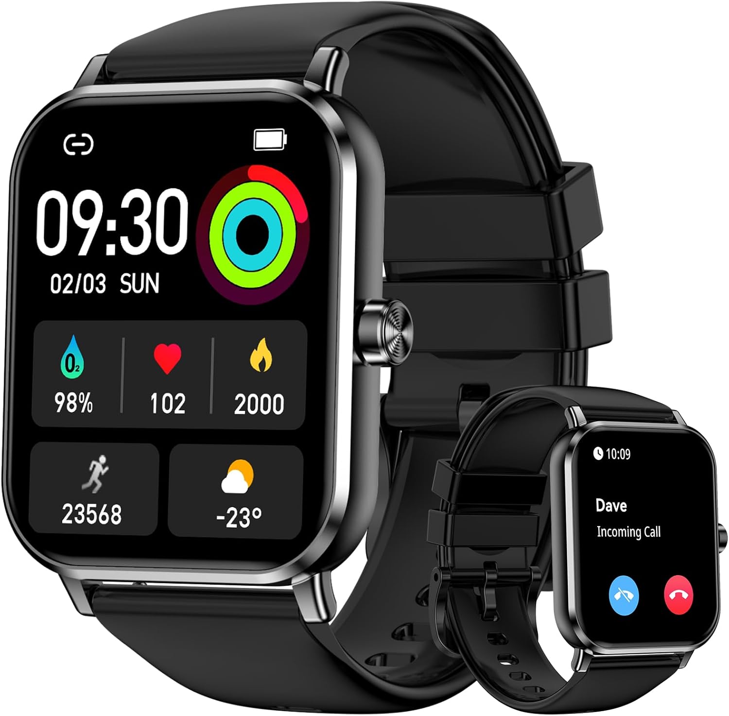 Smart Watches for Women Men, 1.83" HD Touchscreen