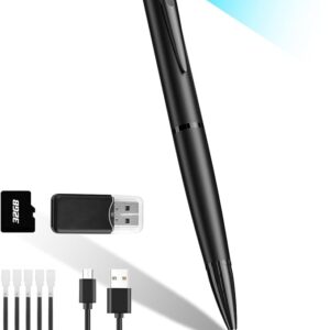 TAOZHI Mini Camera Pen HD 1080P Portable Security Cam with 32GB SD Card Loop Recording or Photo Nanny for Indoor and Outdoor