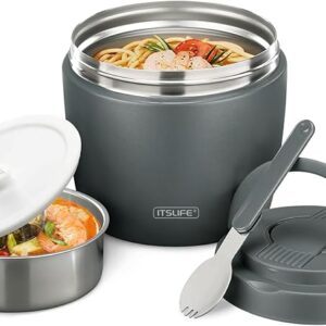 Itslife Thermal Food Container 970 ml, Thermal Bowl with Lid