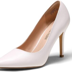 DREAM PAIRS Women's Closed Toe High Heels Dress Pointed Toe Wedding Pump Shoes