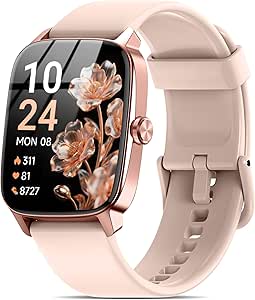 Smart Watch for Men Women, 1.85" HD Touchscreen with Bluetooth Calls, AI Voice Assistant