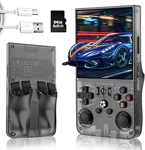 R36MAX Retro Handheld Game Console with 4.0 Inch IPS HD Screen