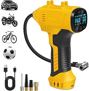 Cordless Tyre Inflator Air Compressor