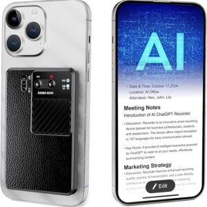 AI Voice Recorder, 64GB Digital Audio Recorder with APP Control