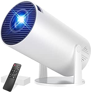 Mini Portable Projector with 4K 1080P Support