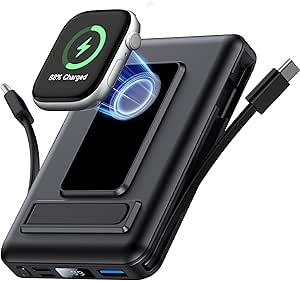 Magsafe Power Bank, 10000 mAh Magnetic Wireless Power Bank for iPhone