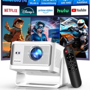 Alwtniet Mini Projector 4K 8K Supported