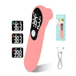 Thermomètre Frontal pour Bébé et Adultes - Thermomètre Infrarouge Sans Contact, Mode & Alerte Fièvre, Lecture Instantanée Précise, Écran LCD