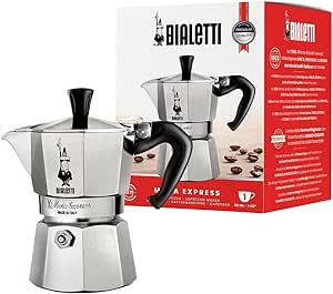 Bialetti Caffettiera Moka Express, Manico anti scottatura