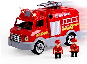 REMOKING Take Apart Fire Truck Toy with Electric Drill